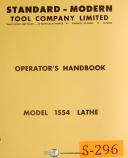 Standard Modern Tool-Standard Modern Tool 1554, Lathe, Operations and parts Manual 1973-1554-01